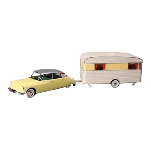 Mini Auto Spielzeug 1:18 Für Citroen DS19 Anhänger RV Wagon Legierung Auto Modell Statische Camper Van Sammler Spielzeug Wohnkultur von CYQOCD