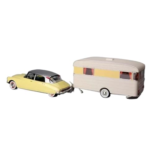 Mini Auto Spielzeug 1:18 Für Citroen DS19 Anhänger RV Wagon Retro Legierung Auto Modell Schlafzimmer Statische Display Sammler Spielzeug Wohnkultur Mini Auto Spielzeug 1:18 Für Citroen DS19 Anhänger RV Wagon Retro Legierung Auto Modell Schlafzimmer Statische Display Sammler Spielzeug Wohnkultur von CYQOCD