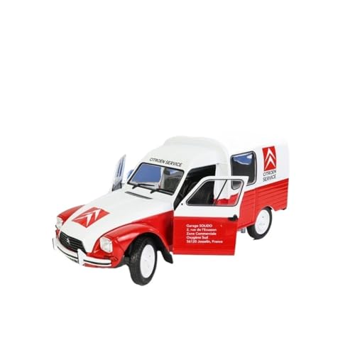 Mini Auto Spielzeug 1:18 Für Citroen Rot Vintage Truck Legierung Doppeltür Modell Auto Modell Classics Spielzeugmodell 1984 Wohnkultur von CYQOCD