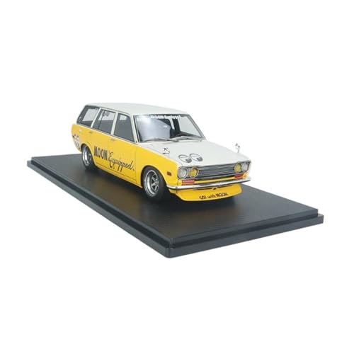 Mini Auto Spielzeug 1:18 Für Datsun 510 Gelb Und Weiß Harz Statische Skala Modell Simulation Sammlung Ornamente Wohnkultur von CYQOCD