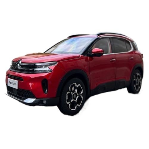 Mini Auto Spielzeug 1:18 Für Dongfeng Citroen C5 Aircross Beyond C5 Aircross Legierung SUV Offroad-Modell Rot Weiß Wohnkultur(Red) von CYQOCD
