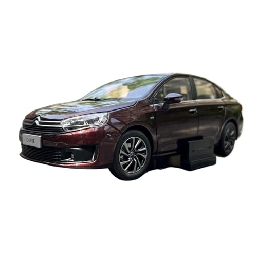 Mini Auto Spielzeug 1:18 Für Dongfeng Citroen Sega C4 Braun Legierung Auto Modell Erwachsene Enthusiasten Sammlung Serie Wohnkultur von CYQOCD