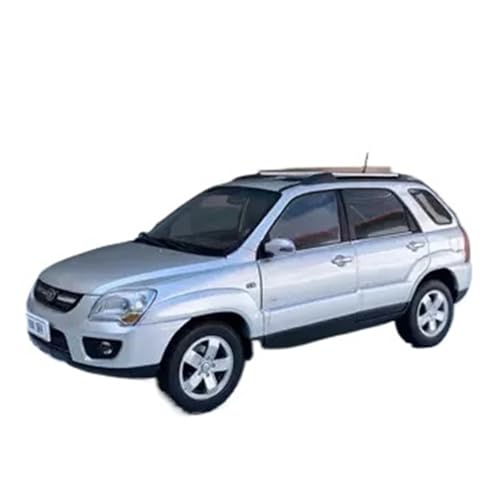 Mini Auto Spielzeug 1:18 Für Dongfeng Yueda KIA Legierung Auto Druckguss Maßstab Modell Große Fahrzeug Dekoration Wohnkultur(Silver) von CYQOCD