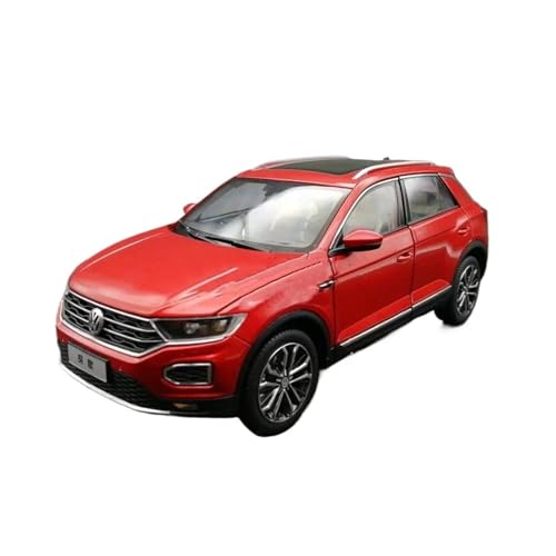 Mini Auto Spielzeug 1:18 Für FAW VW T-ROC 280STI 2018 Legierung SUV Urban Off-Road Fahrzeug Modell Souvenir Ornament Wohnkultur(Red) von CYQOCD