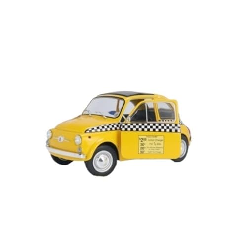 Mini Auto Spielzeug 1:18 Für FIAT 500 Taxi Legierung Doppeltür Zu Öffnendes Automodell Gelb Home Art Dekoration Wohnkultur Mini Auto Spielzeug 1:18 Für FIAT 500 Taxi Legierung Doppeltür Zu Öffnendes Automodell Gelb Home Art Dekoration Wohnkultur von CYQOCD