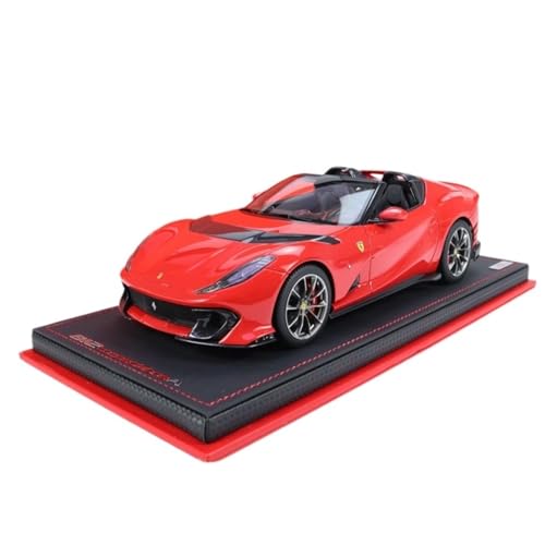 Mini Auto Spielzeug 1:18 Für Ferrari 812 Competizione A Cabrio Sportwagen Legierung Modell Racing Red Fashion Fahrzeug Wohnkultur von CYQOCD