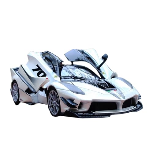 Mini Auto Spielzeug 1:18 Für Ferrari FXXK EVO LaFerrari Sportwagen Ornamente Mode Weiß Legierung Modell Überraschung Auto Spielzeug Wohnkultur von CYQOCD