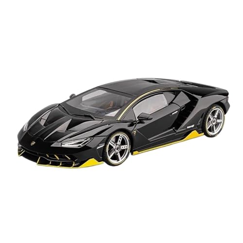 Mini Auto Spielzeug 1:18 Für Ferrari LP770 LP770-4 Legierung Sportwagen Modell Metall Track Racing Modell Sound Und Licht Spielzeug Wohnkultur(Black) von CYQOCD