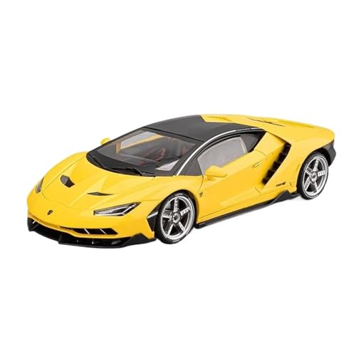 Mini Auto Spielzeug 1:18 Für Ferrari LP770 LP770-4 Legierung Sportwagen Modell Metall Track Racing Modell Sound Und Licht Spielzeug Wohnkultur(Yellow) von CYQOCD