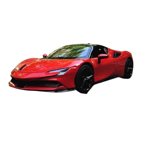 Mini Auto Spielzeug 1:18 Für Ferrari SF90 SF90 XX Sportwagenmodell Rot Simulation Legierung Modellauto Ornamente Wohnkultur(Red A) von CYQOCD