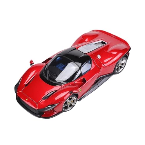 Mini Auto Spielzeug 1:18 Für Ferrari SP3 Daytona Legierungsmaßstab Automodell Simulation Ornamente Legierung Sammlung Automodell Wohnkultur(Red) von CYQOCD