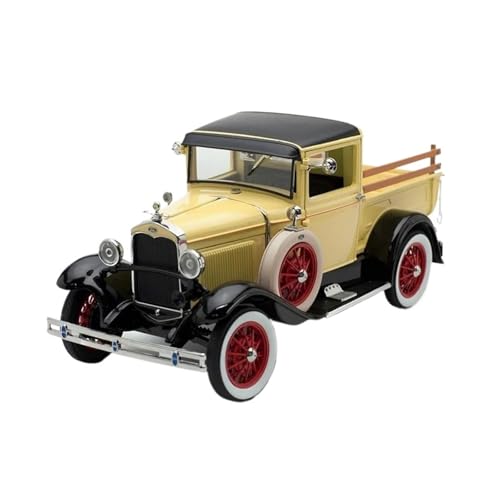 Mini Auto Spielzeug 1:18 Für Ford 1931 Pickup Truck Modell Simulation Fahrzeug Legierung Diecast Auto Modell Vintage Souvenir Wohnkultur(Yellow) von CYQOCD