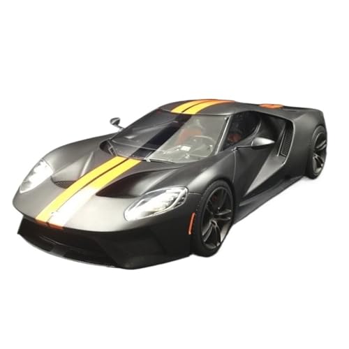 Mini Auto Spielzeug 1:18 Für Ford GT Mattschwarz TS0092 Harzsimulation Statisches Großformat-Automodell Sammlerstück Wohnkultur von CYQOCD
