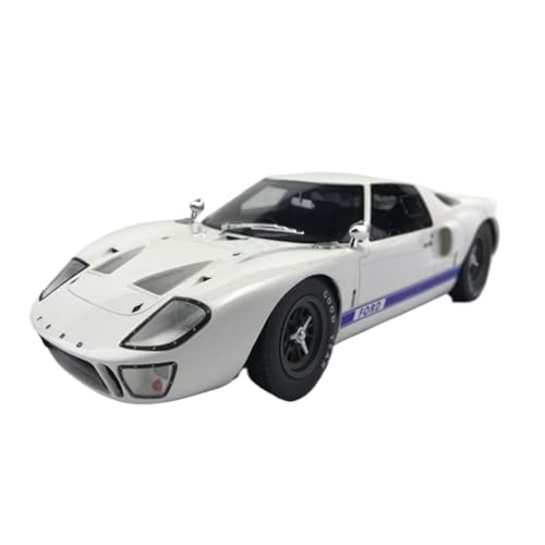 Mini Auto Spielzeug 1:18 Für Ford GT40MKI GT40 Weiß Harz Auto Modell Retro Dekoration Fahrzeug Skala Spielzeug Weiß Wohnkultur von CYQOCD