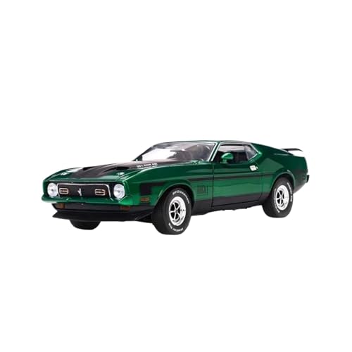Mini Auto Spielzeug 1:18 Für Ford Mustang Mach I Mini-Druckguss-Automodell Souvenir-Dekoration Und Ausstellung (1971) Wohnkultur(Green) von CYQOCD