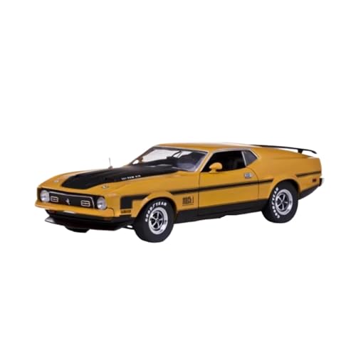 Mini Auto Spielzeug 1:18 Für Ford Mustang Mach I Mini-Druckguss-Automodell Souvenir-Dekoration Und Ausstellung (1971) Wohnkultur(Yellow) von CYQOCD