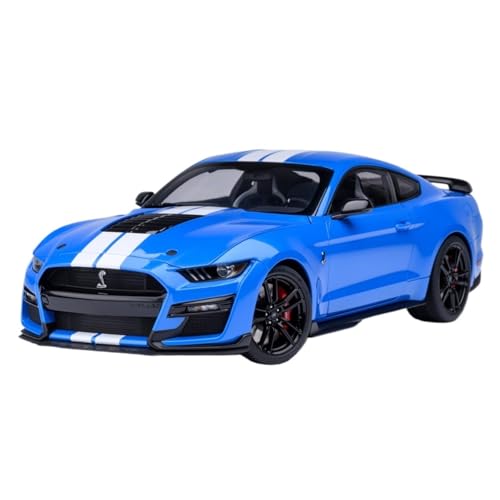 Mini Auto Spielzeug 1:18 Für Ford Mustang Shelby GT500 Legierung Blau Sammler Auto Modell Volle Tür Realistische Design Wohnkultur Mini Auto Spielzeug 1:18 Für Ford Mustang Shelby GT500 Legierung Blau Sammler Auto Modell Volle Tür Realistische Design Wohnkultur von CYQOCD