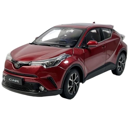 Mini Auto Spielzeug 1:18 Für GAC Toyota C-HR CHR Weißes Top Legierung Druckguss Maßstab Automodell Replika Klassisches Modell Wohnkultur(Red A) von CYQOCD