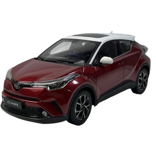 Mini Auto Spielzeug 1:18 Für GAC Toyota C-HR CHR Weißes Top Legierung Druckguss Maßstab Automodell Replika Klassisches Modell Wohnkultur(Red B) von CYQOCD