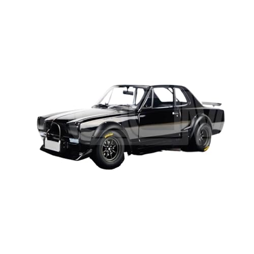 Mini Auto Spielzeug 1:18 Für GTR Skyline Kpgc10 Racing 1972 Diecast Simulation Legierung Auto Modell Mini Dekoration Fahrzeug Wohnkultur(Black) von CYQOCD
