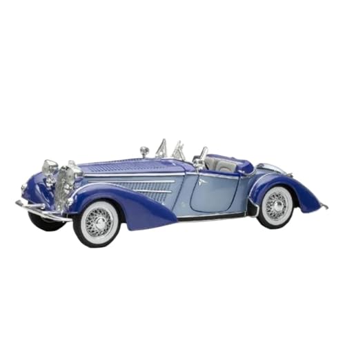Mini Auto Spielzeug 1:18 Für Horch 855 1939 Vintage Auto Legierung Modell Statische Sammler Wohnzimmer Bücherregal Display Wohnkultur(Blue) von CYQOCD