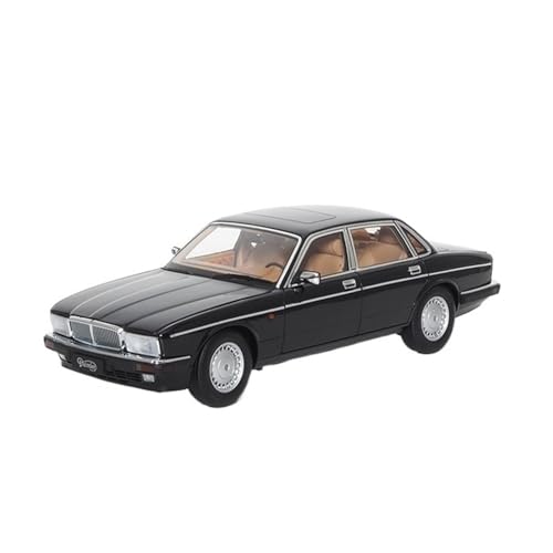 Mini Auto Spielzeug 1:18 Für Jaguar Daimler XJ6 XJ40 Rot Legierung Auto Modell Klassische Auto Ornamente Wohnzimmer Display Wohnkultur(Black) von CYQOCD
