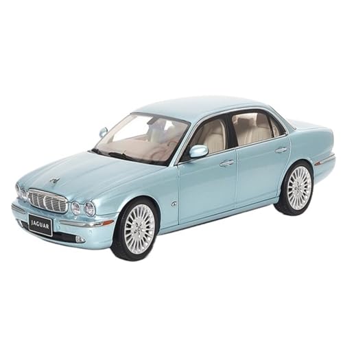 Mini Auto Spielzeug 1:18 Für Jaguar XJ6 X350 Metalllegierung Automodell Sammlerstück Miniatur Nostalgie Autodekorationen Wohnkultur(Blue) von CYQOCD