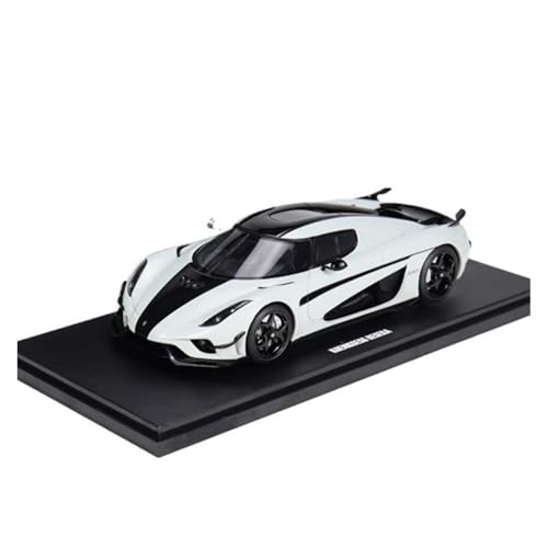 Mini Auto Spielzeug 1:18 Für Koenigsegg Regera Black Line Schwarz-weiße Legierung Mini-Dekoration Automodell Supersportwagen Spielzeug Wohnkultur von CYQOCD