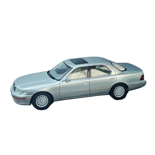 Mini Auto Spielzeug 1:18 Für LS400 Lexus Metall Automodell Klassisches Dach Klassisches Auto Mini Fahrzeug Vintage Dekoration Wohnkultur(Silver) von CYQOCD