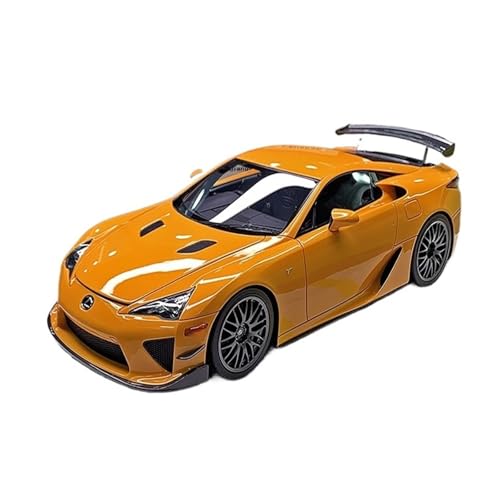 Mini Auto Spielzeug 1:18 Für Lexus Lfa Paket Eml044 2012 Harz Auto Statische Zier Modell Indoor Desktop Dekoration Wohnkultur(Orange) von CYQOCD