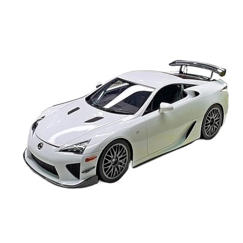 Mini Auto Spielzeug 1:18 Für Lexus Lfa Paket Eml044 2012 Harz Auto Statische Zier Modell Indoor Desktop Dekoration Wohnkultur(White) von CYQOCD
