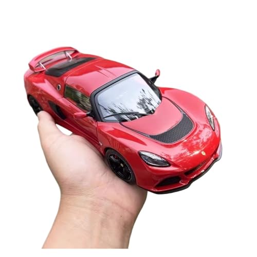 Mini Auto Spielzeug 1:18 Für Lotus Multi-Color Auto Legierung Realistische Fahrzeug Statische Miniatur Modell Auto Modell Display Wohnkultur(Red) von CYQOCD