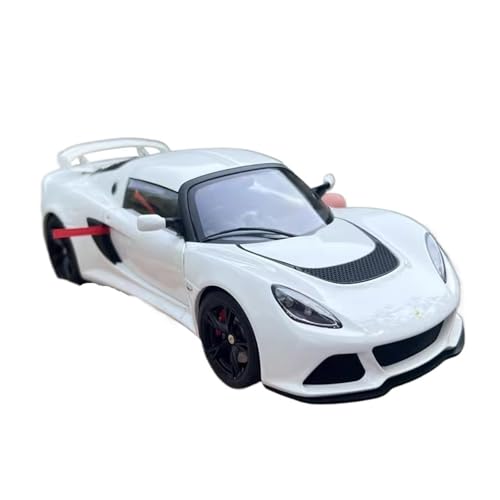 Mini Auto Spielzeug 1:18 Für Lotus Multi-Color Auto Legierung Realistische Fahrzeug Statische Miniatur Modell Auto Modell Display Wohnkultur(White) von CYQOCD