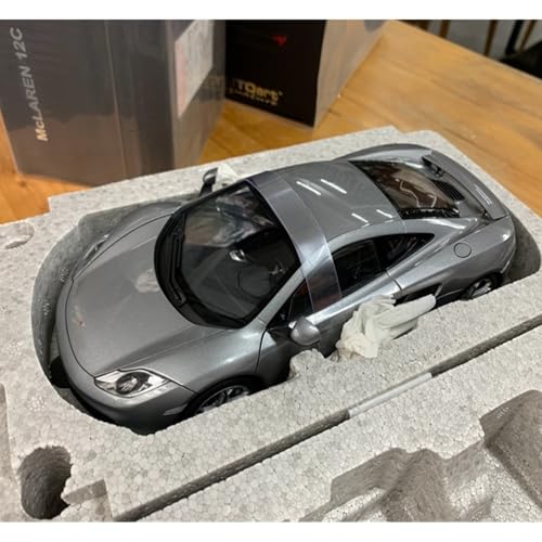 Mini Auto Spielzeug 1:18 Für Mclaren MC12C Legierung Sammlerauto Modell Silber Orange Spielzeugautos Motor Enthusiasten Fahrzeug Wohnkultur(Silver) von CYQOCD