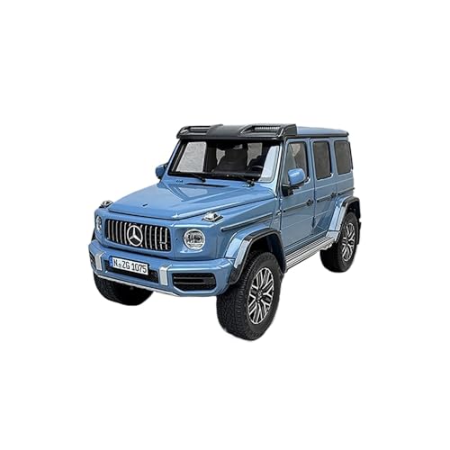Mini Auto Spielzeug 1:18 Für Mercedes-Benz G63 G 4x4 SUV Legierung Volltürfahrzeug Druckguss Metall Automodell Sammlung Display Wohnkultur(Blue) von CYQOCD