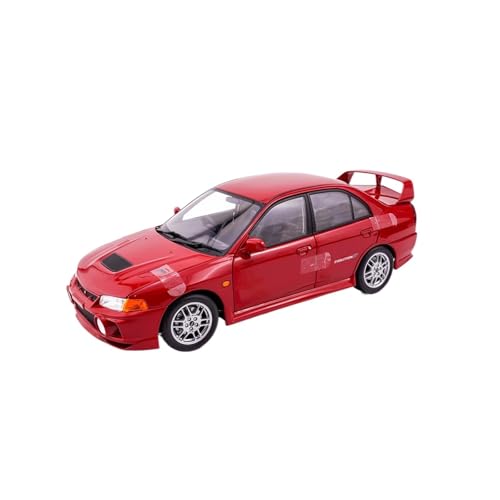 Mini Auto Spielzeug 1:18 Für Mitsubishi EVO4 Alloy Full-Open Car Model Sammlerstück Ornament Full-Open Design Klassisches Spielzeug Wohnkultur(Red) von CYQOCD