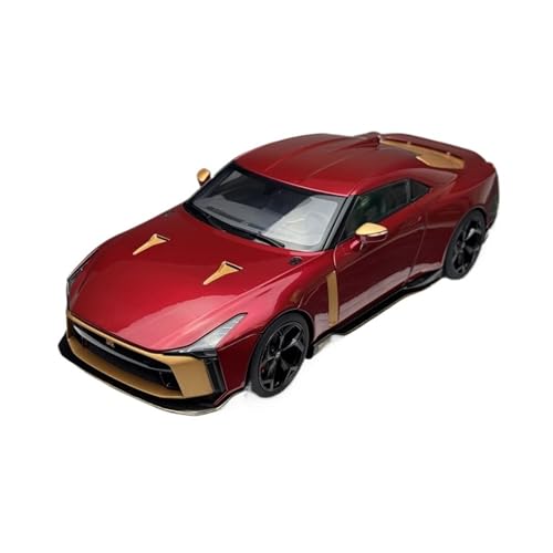 Mini Auto Spielzeug 1:18 Für Nissan GT-R50 Multicolor Sammlerlegierung Automodell Druckguss Ornament Auto Wohnkultur(Red) von CYQOCD