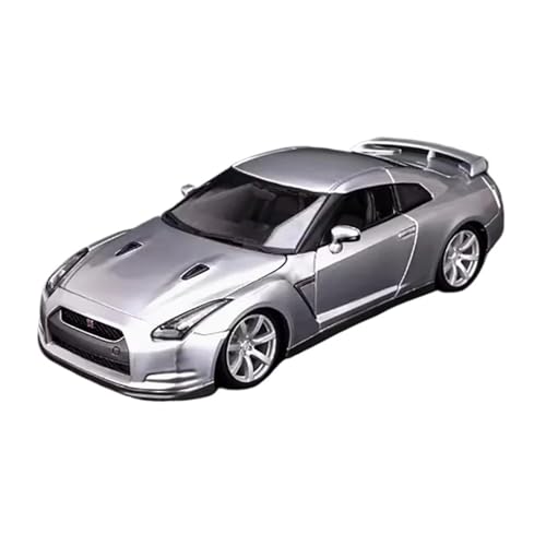 Mini Auto Spielzeug 1:18 Für Nissan GTR R35 Silber Sportlegierung Automodell Klassisches Fahrzeug Souvenirs Dekoration Für Erwachsene Wohnkultur von CYQOCD