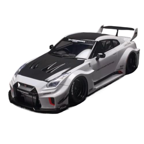 Mini Auto Spielzeug 1:18 Für Nissan LB 35GT-RR Kleiner Heckflügel Weißes Harz Simulationsautomodell Große Ornamente Wohnkultur von CYQOCD