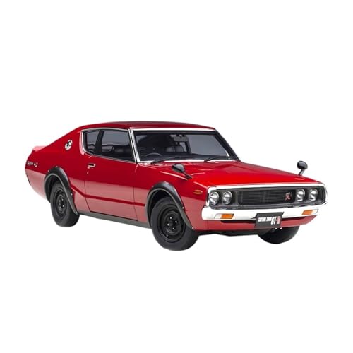 Mini Auto Spielzeug 1:18 Für Nissan Skyline GTR KPGC110 Druckgusslegierung Automodell Klassische Farbe Party Display Rot Wohnkultur von CYQOCD