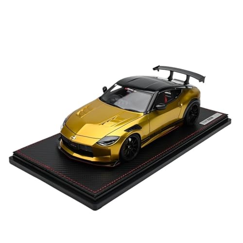 Mini Auto Spielzeug 1:18 Für Nissan Top Secret Fairlady Z RZ34 Goldharz-Automodell Innendekorationskollektion Wohnkultur von CYQOCD