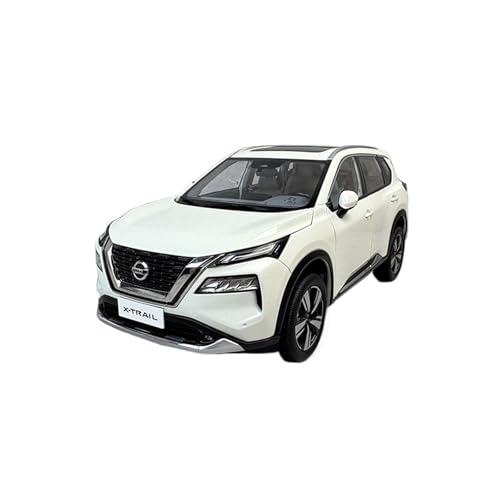 Mini Auto Spielzeug 1:18 Für Nissan X-Trail 202 Legierung Weiß Großes Automodell Detailliertes BAU- Und Ausstellungsmodell Wohnkultur von CYQOCD