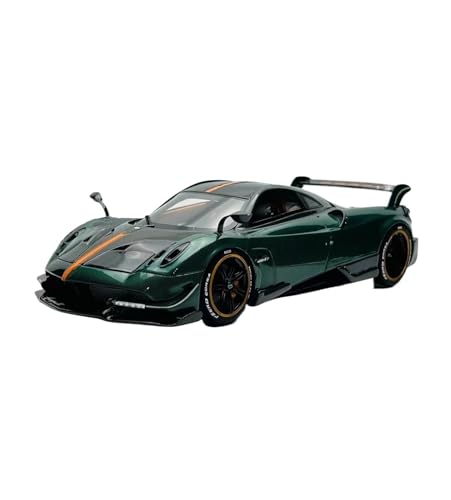 Mini Auto Spielzeug 1:18 Für Pagani Huayra BC Harz Auto Modell Maßstab Fahrzeuge Druckguss Sammeln Szene Display Wohnkultur(Green) von CYQOCD