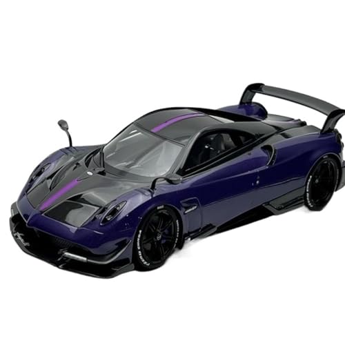 Mini Auto Spielzeug 1:18 Für Pagani Huayra BC Harz Auto Modell Maßstab Fahrzeuge Druckguss Sammeln Szene Display Wohnkultur(Purple) von CYQOCD