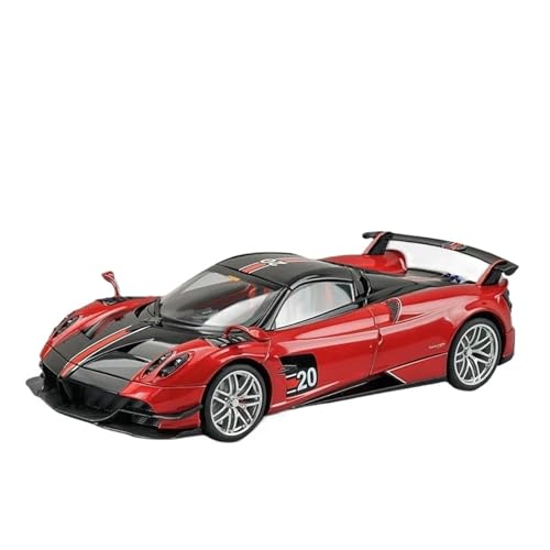 Mini Auto Spielzeug 1:18 Für Pagani Huayra BC Supercar Legierung Modell Auto Spielzeug Druckguss Metall Sound Und Licht Auto Spielzeug Wohnkultur(Red) von CYQOCD