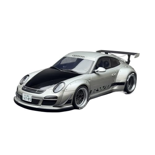 Mini Auto Spielzeug 1:18 Für Porsche 911 992 RWB Coupé 2024 Silber Supercar Modell Eine Coole Geburtstagsüberraschung Für Ausstellen Wohnkultur von CYQOCD