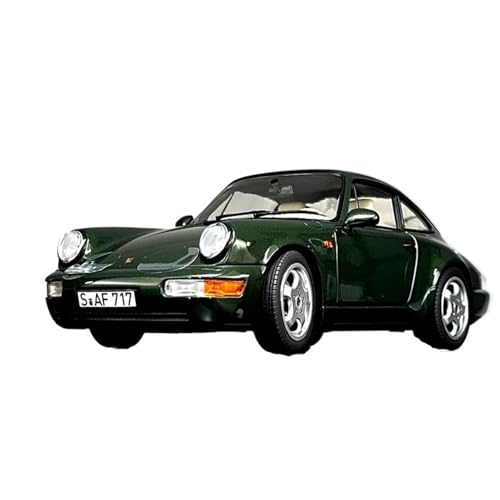 Mini Auto Spielzeug 1:18 Für Porsche 911 Carrera2/4 Sammleredition Legierung Automodell Maßstabmodell Ornamente Wohnkultur(Green) von CYQOCD