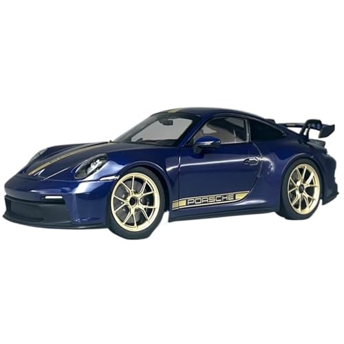 Mini Auto Spielzeug 1:18 Für Porsche 911 GT3 2021 Multicolor Legierung Auto Modell Sammler Limousine Modell Seltene Modell Wohnkultur(Blue) von CYQOCD