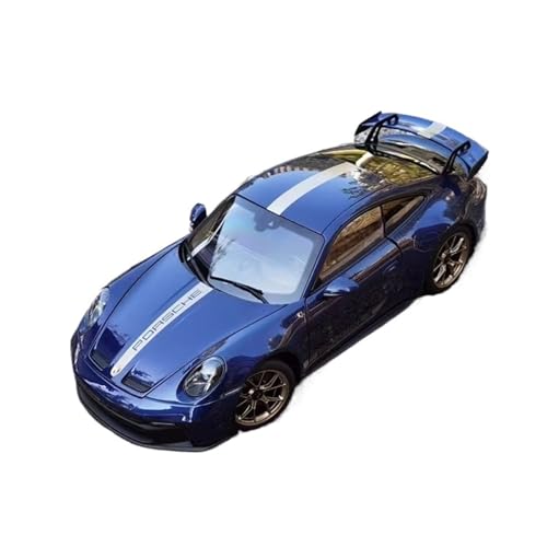 Mini Auto Spielzeug 1:18 Für Porsche 911 GT3 Blau Legierung Automodell Maßstab Druckguss Displayständer Dekoration Fahrzeug Wohnkultur von CYQOCD