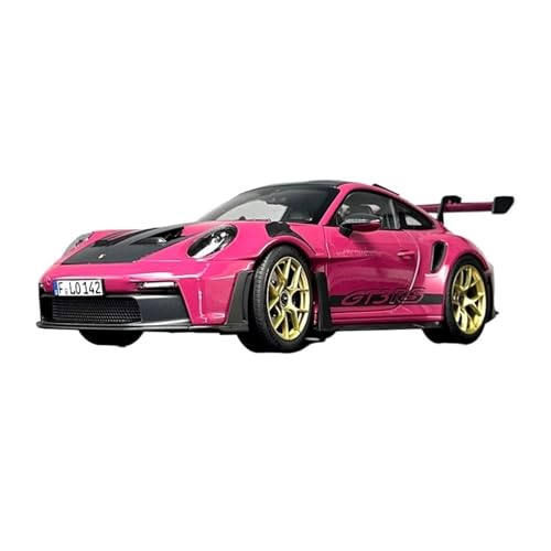 Mini Auto Spielzeug 1:18 Für Porsche 911 GT3 RS 2022. Großes Realistisches Modellauto Aus Legierung Geeignet Als Weihnachtsdekoration Wohnkultur(Pink) von CYQOCD
